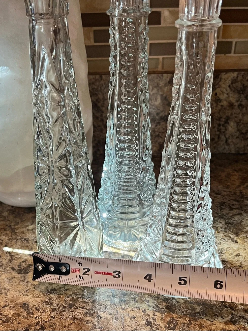 Vintage clear glass